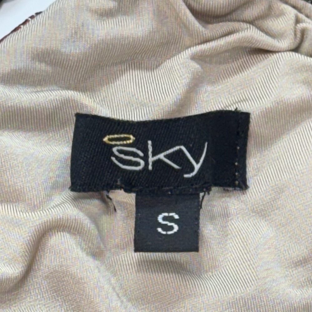 Sky Mini Dress Corset Womens S Black Floral Embroidered Lace Mesh Y2K Made USA - Picture 9 of 13